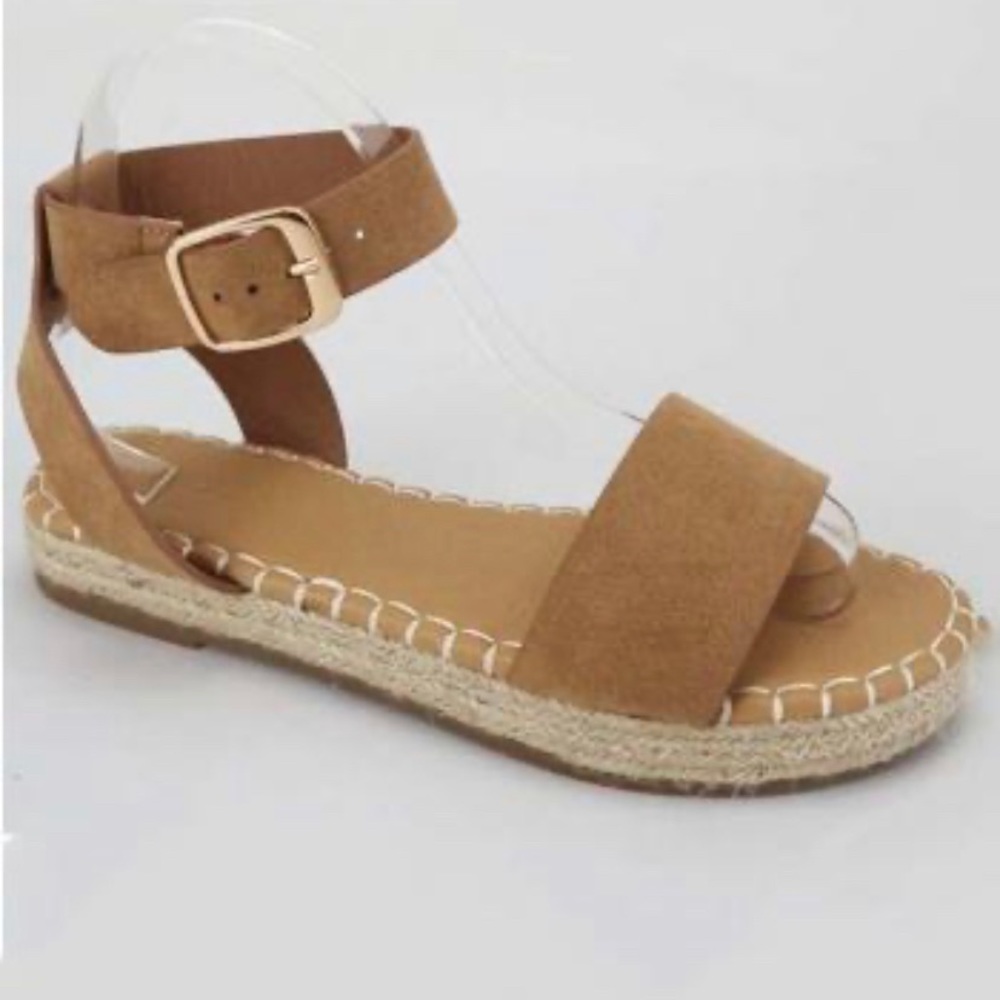 Tan Platform Espadrille Sandals Women